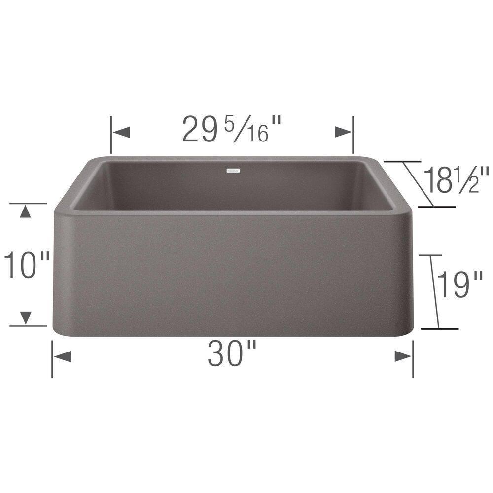 Ikon SILGRANIT 30" L x 19" W Farmhouse Sink