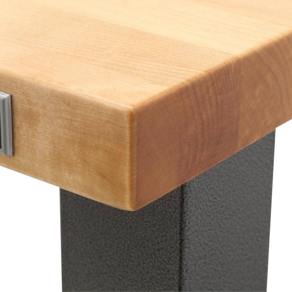 Adjustable Height Hardwood Workbench