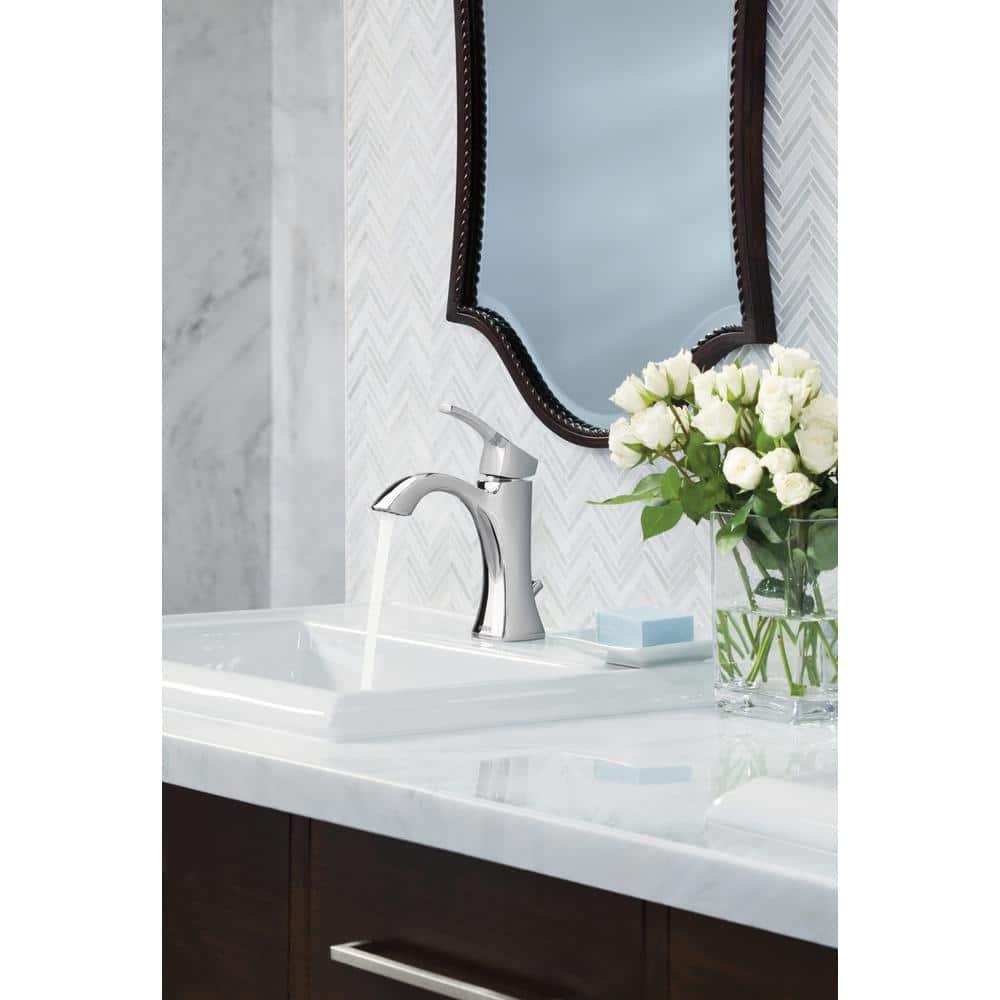 Moen Voss Single Hole Bathroom Faucet with Drain Assembly
