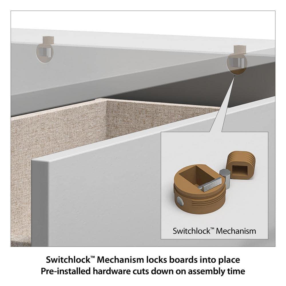 Ameriwood Home BrEZ Build Collection Pearce Nightstand with Drawer, Black Oak