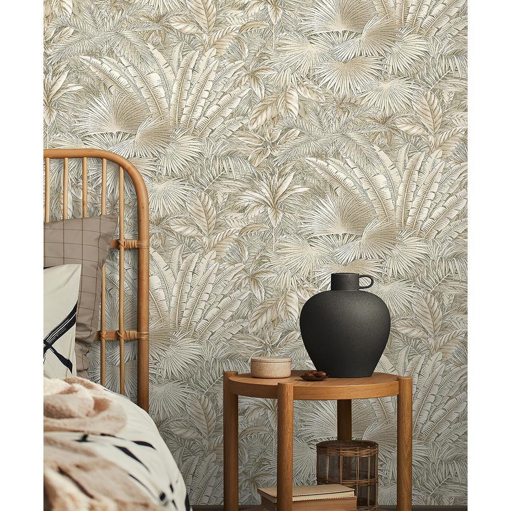 Tommy Bahama Bahamian Breeze Palm 18' L x 20.5" W Peel & Stick Wallpaper Roll