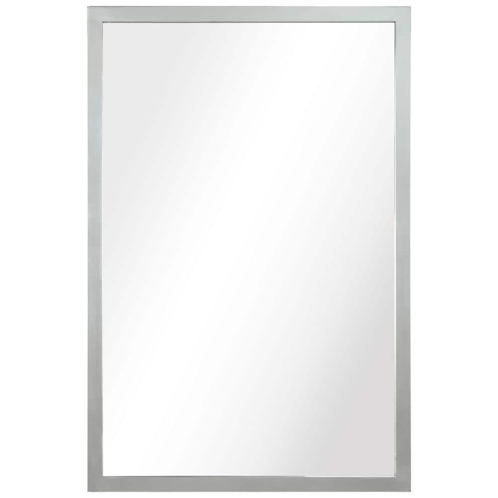Empire Art Direct Contempo Stainless Steel Gold Wall Mirror Plished Silver 20" x 30" Silver