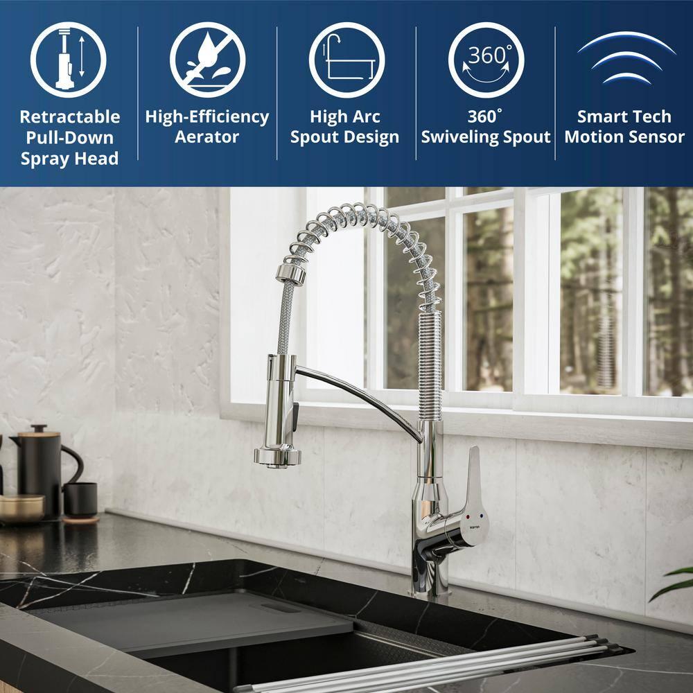 Karran KKF215C Karran Scottsdale Pull Down Touchless Kitchen Faucet