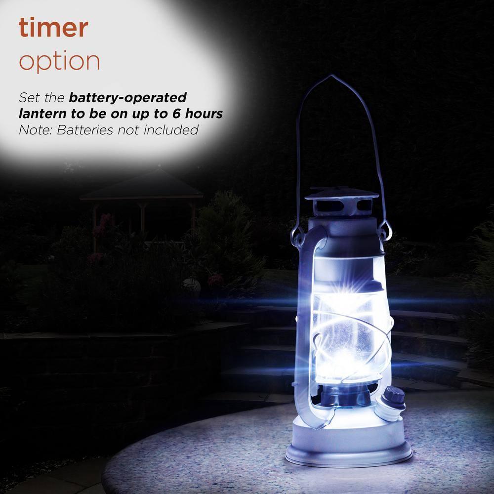 Alpine 10'' Battery Powered Integrated LED Outdoor Lantern