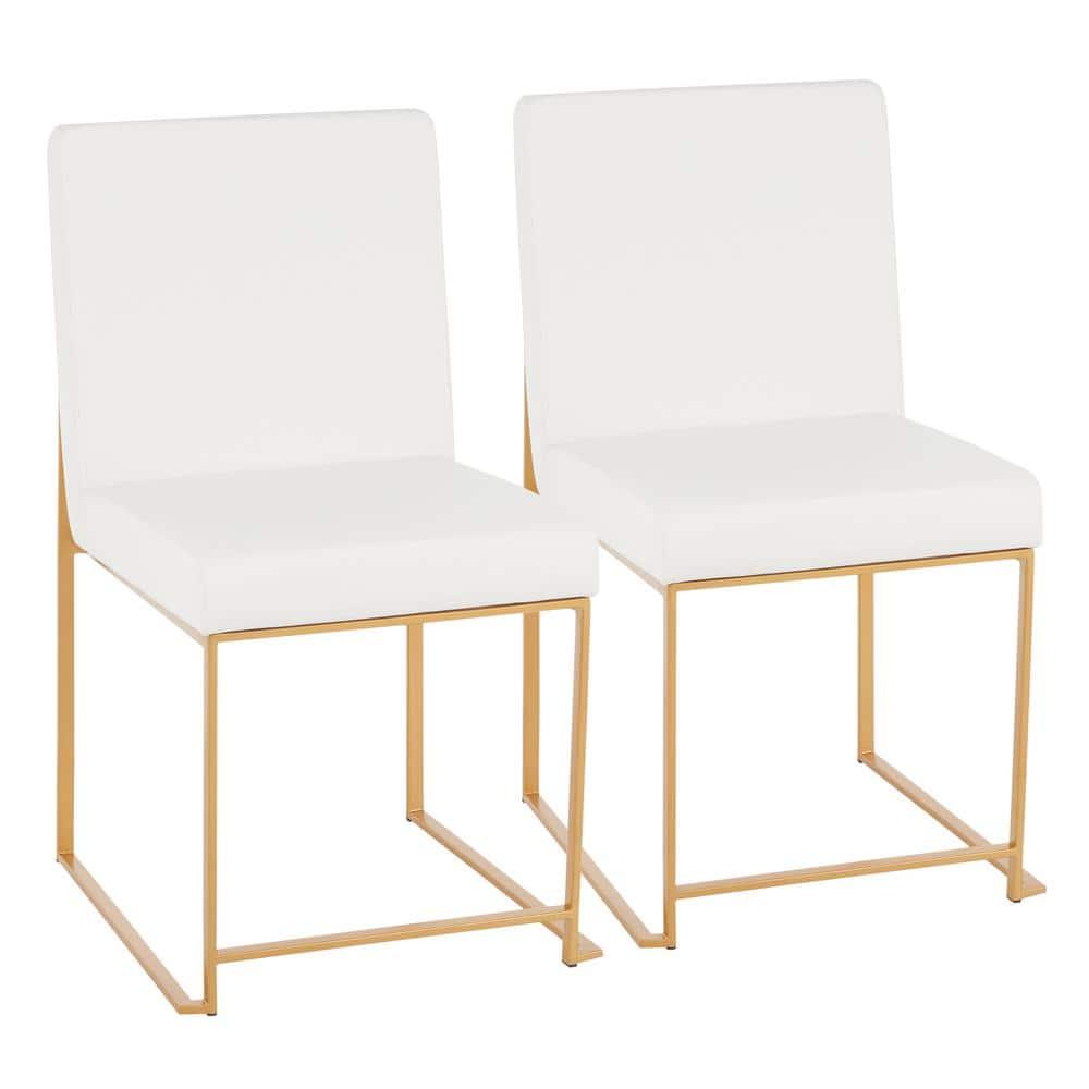 Everly Quinn Gradin Faux Leather Side Chair (Set of 2)
