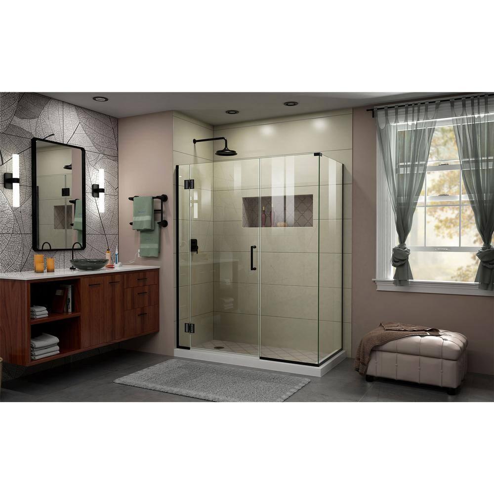 Unidoor-X 58.5 in. W x 30.38 in. D x 72 in. H Hinged Shower Enclosure