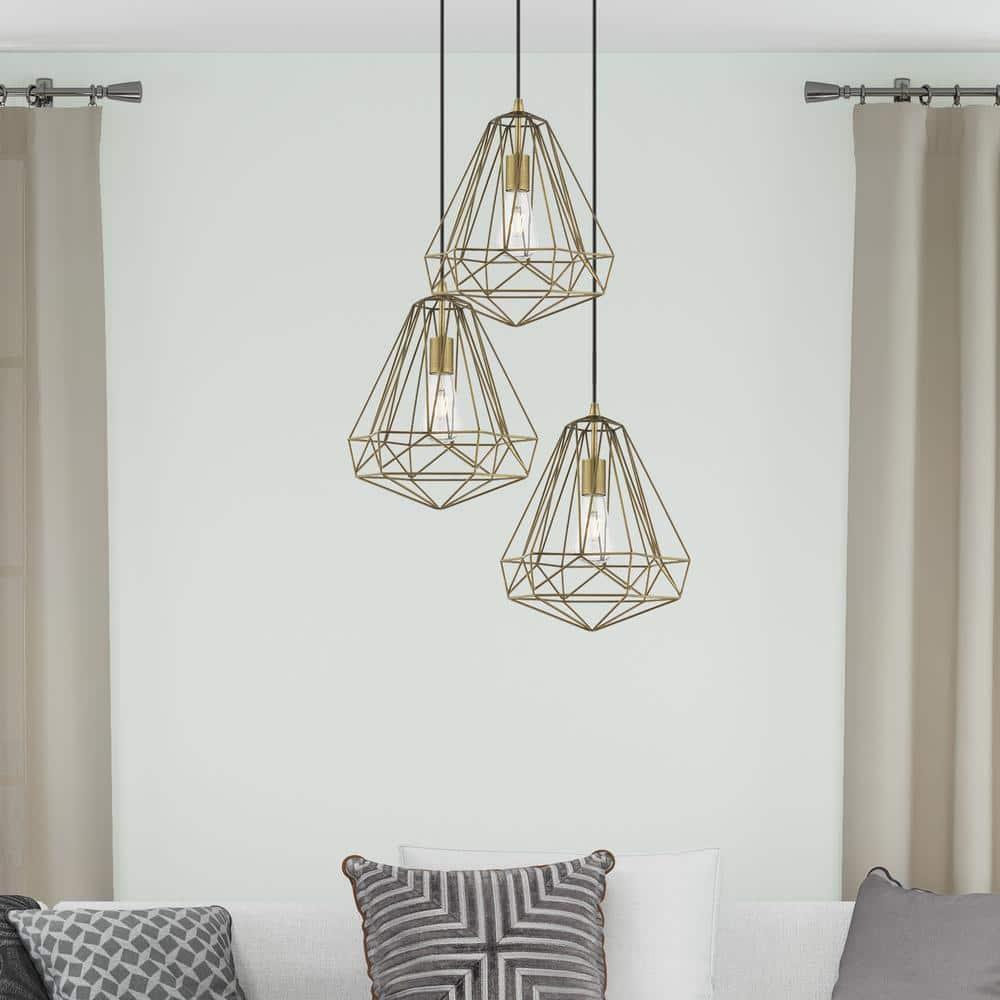 Livex Lighting Knox 1 - Light Pendant in  Antique Brass