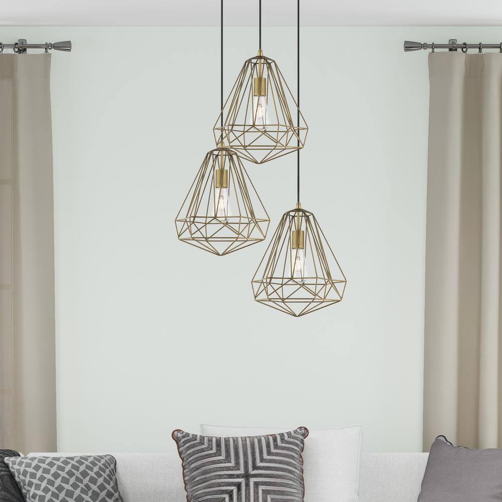 Livex Lighting Knox 1 - Light Pendant in  Antique Brass