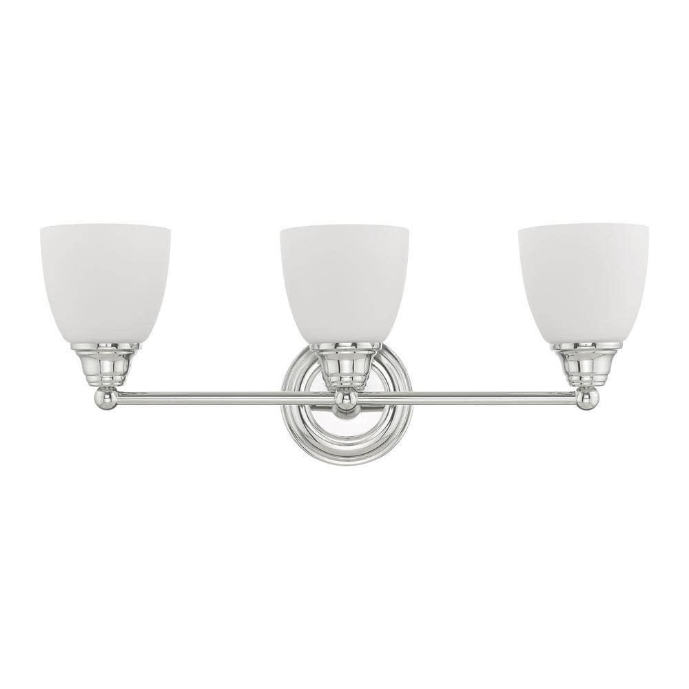 Livex Lighting Somerville 3 - Light Vanity in  Polished Chrome