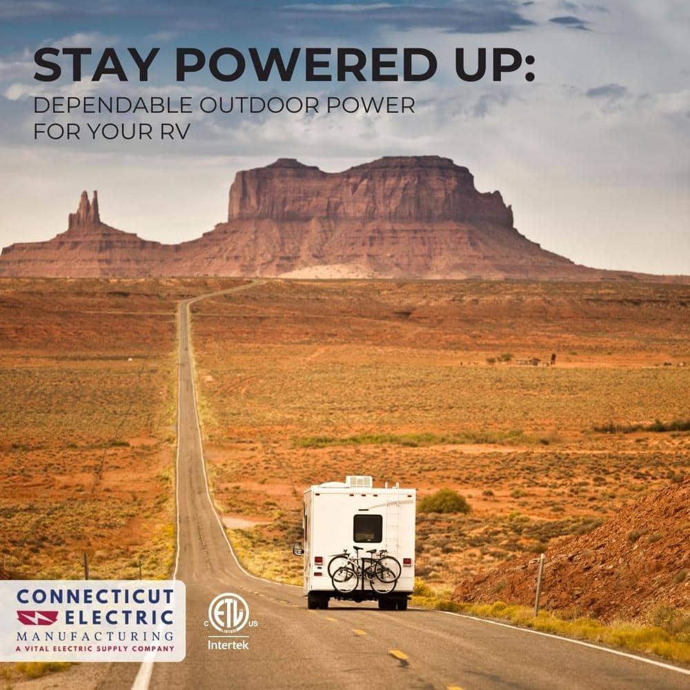 Connecticut Electric PS-54-HR 50 Amp Power Outlet Panel