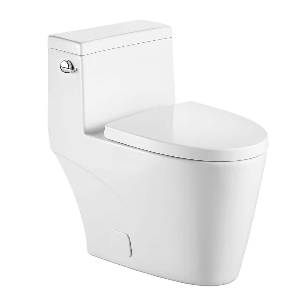 1.28 GPF Elongated Comfort Height One-Piece Toilet with Seat Included