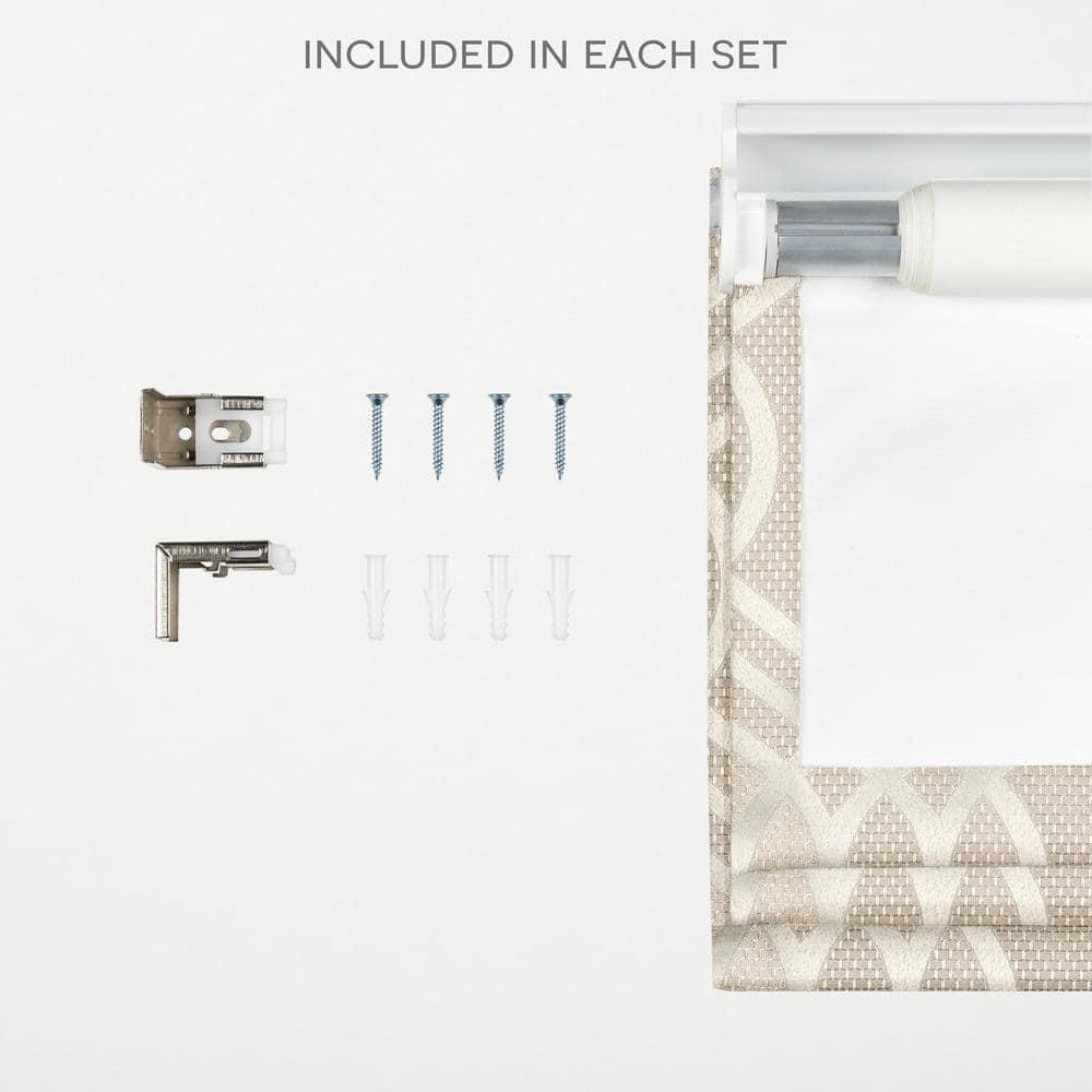 Amalgamated Textiles Exclusive Home Prague Trellis 100% Blackout Roman Shade