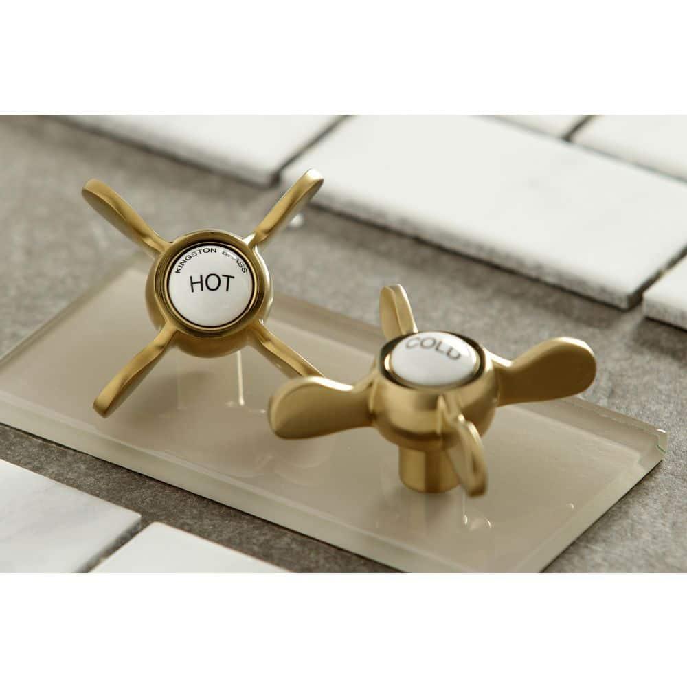 Kingston Brass Kingston Two-Handle 2-Hole Wall Mount Bar Faucet