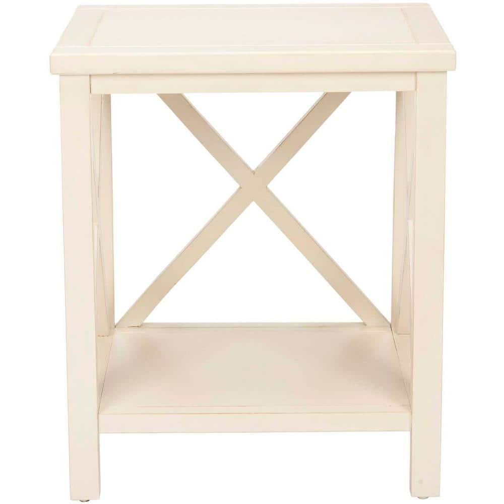 Candace End Table - White - Safavieh.