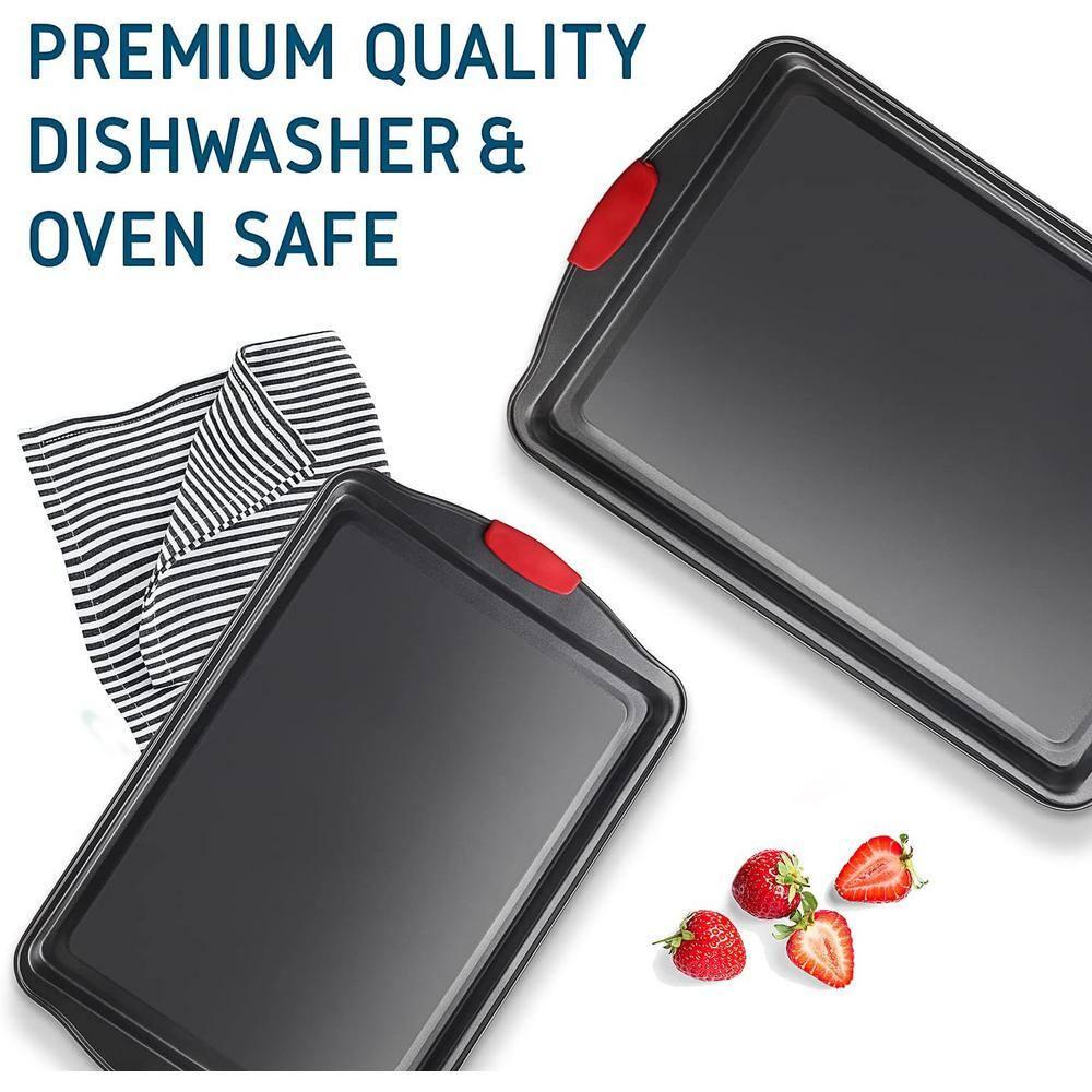 Joytable Non-Stick Carbon Steel 2 Piece Baking Sheet Set