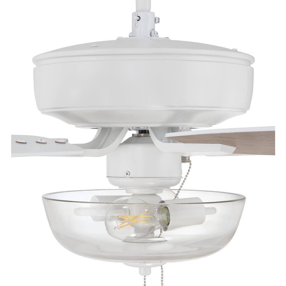 Pro Plus 101 Clear Bowl Light Kit 52'' Ceiling Fan with Light Kit