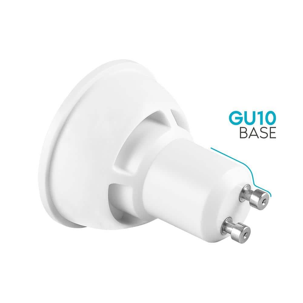 Cool White Dimmable GU10 LED Flood Light Bulbs, 16-Pack