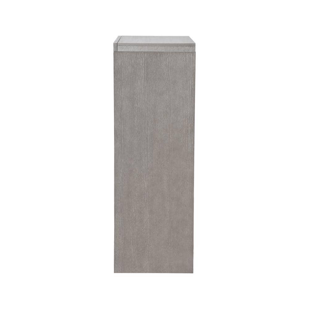 Furniture of America Yasgard 5-Drawer Solid Wood Chest in Gray