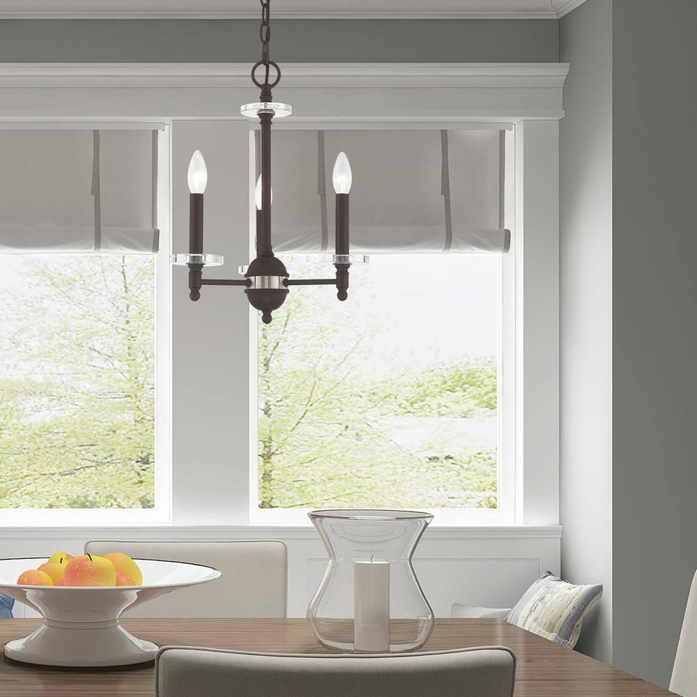 Livex Lighting Bennington 3 - Light Chandelier in  Bronze