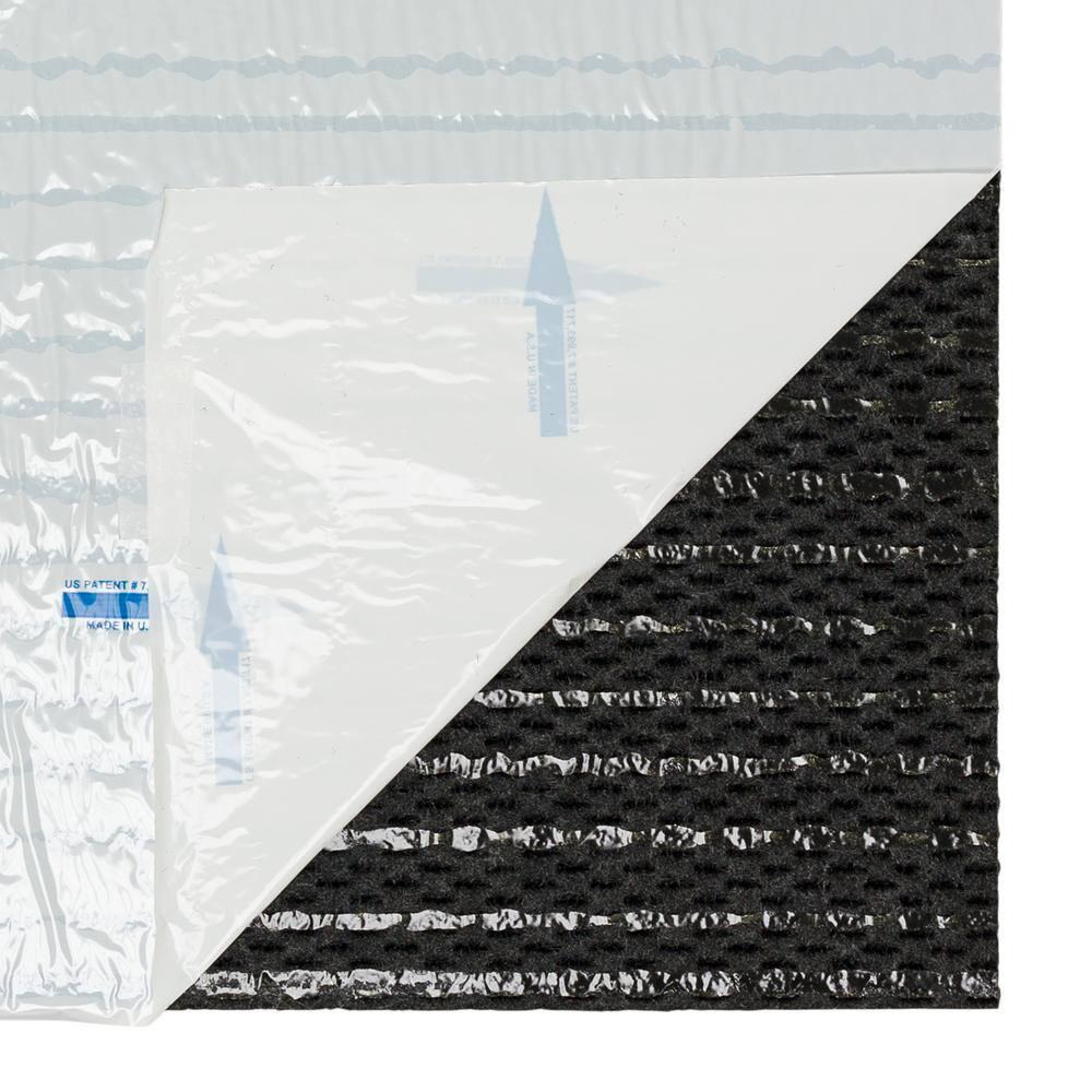 24" 10pk Self Stick Carpet Tile Charcoal - Foss Floors: Indoor/Outdoor Polyester Flooring, Water-Resistant