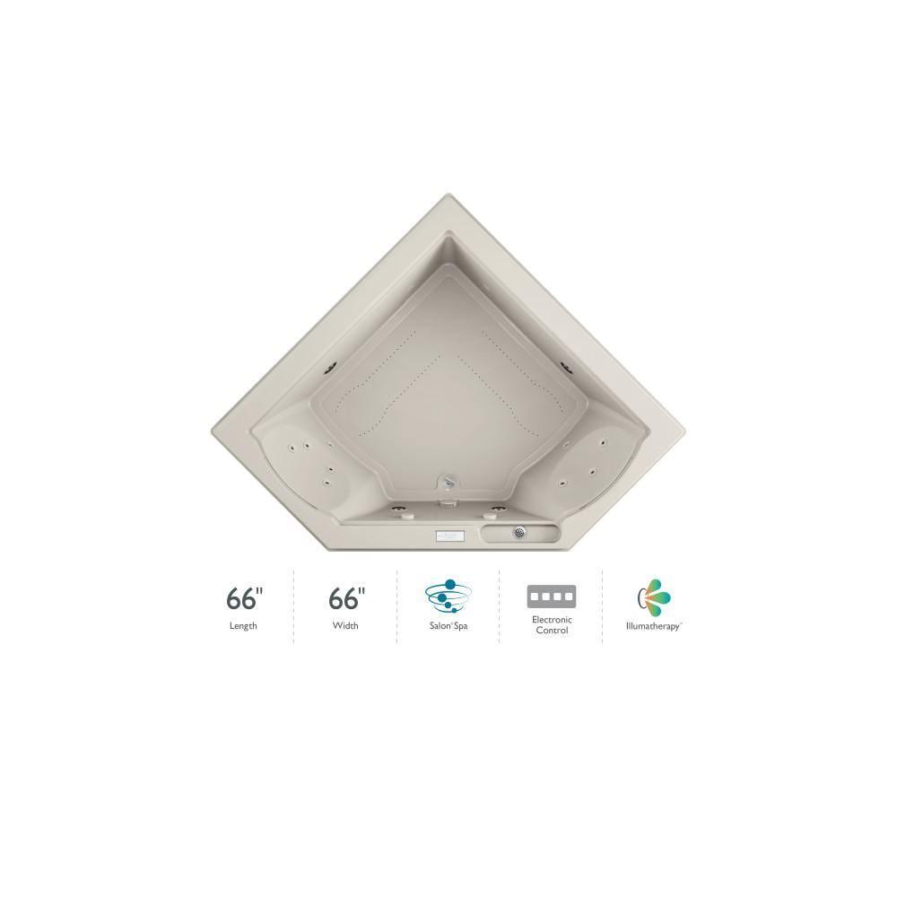 Fuzion® 65.75" x 65.75" Corner Combination Bathtub