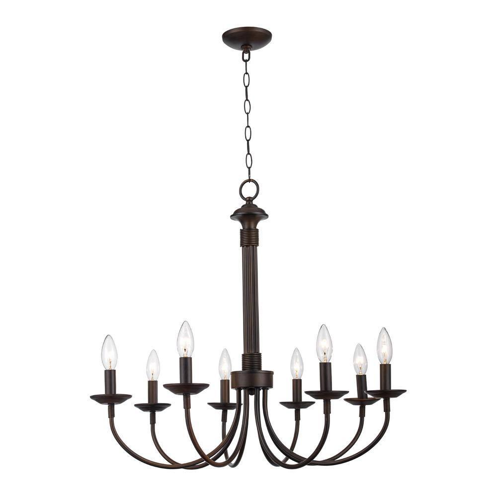 Trans Globe Lighting - Four Light Chandelier-Brushed Nickel Finish