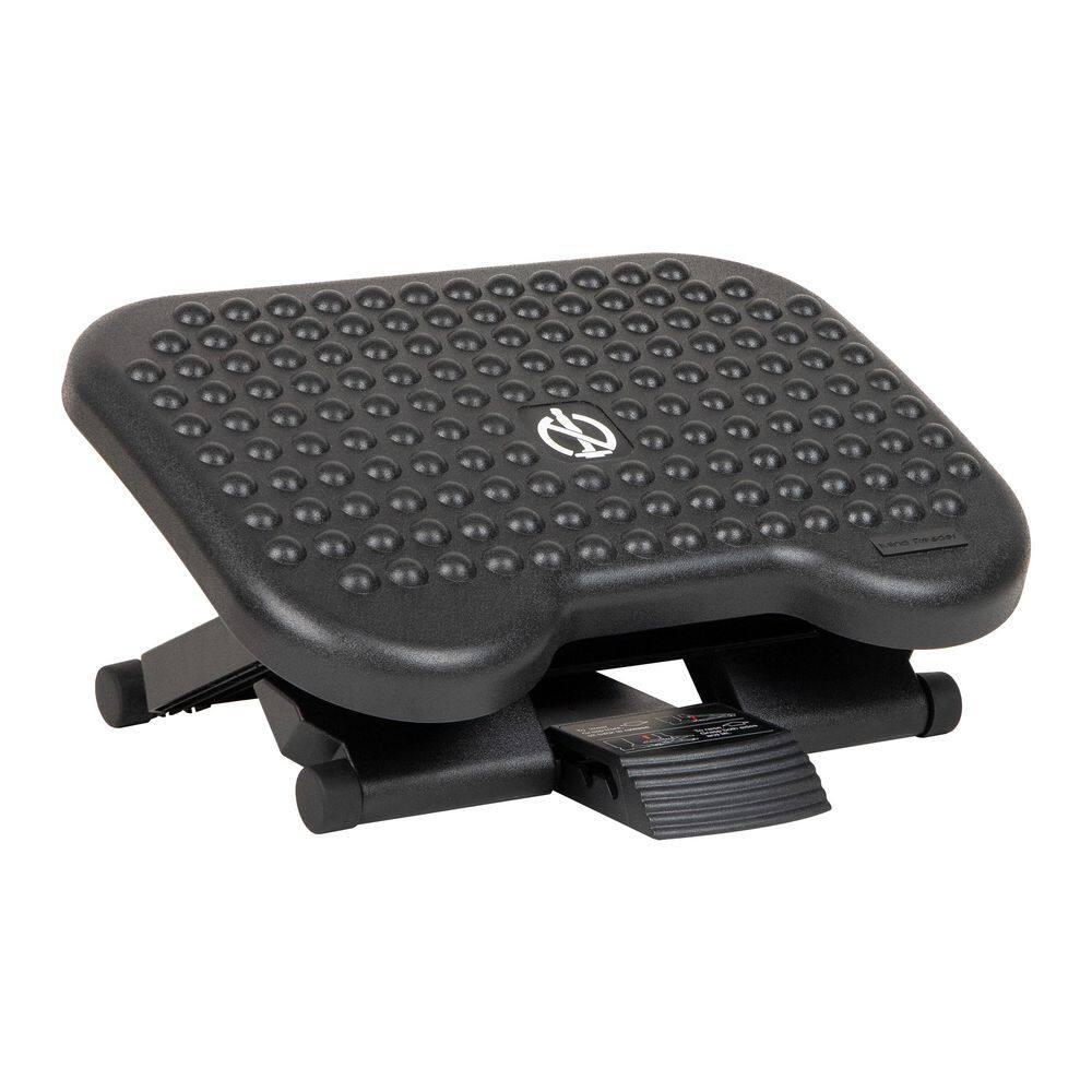 Mind Reader Foot Rest, Under Desk at Work, Ergonomic, Height Adjustable, Office, Plastic, 17.5"L x 13.5"W x 3.5"H