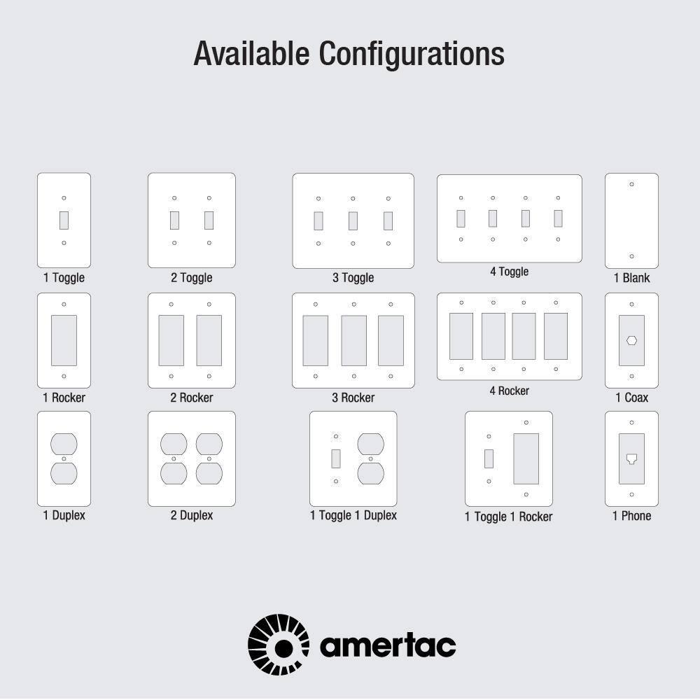 Amerelle Country No Subject 1 - Gang Duplex Outlet Jumbo Wall Plate