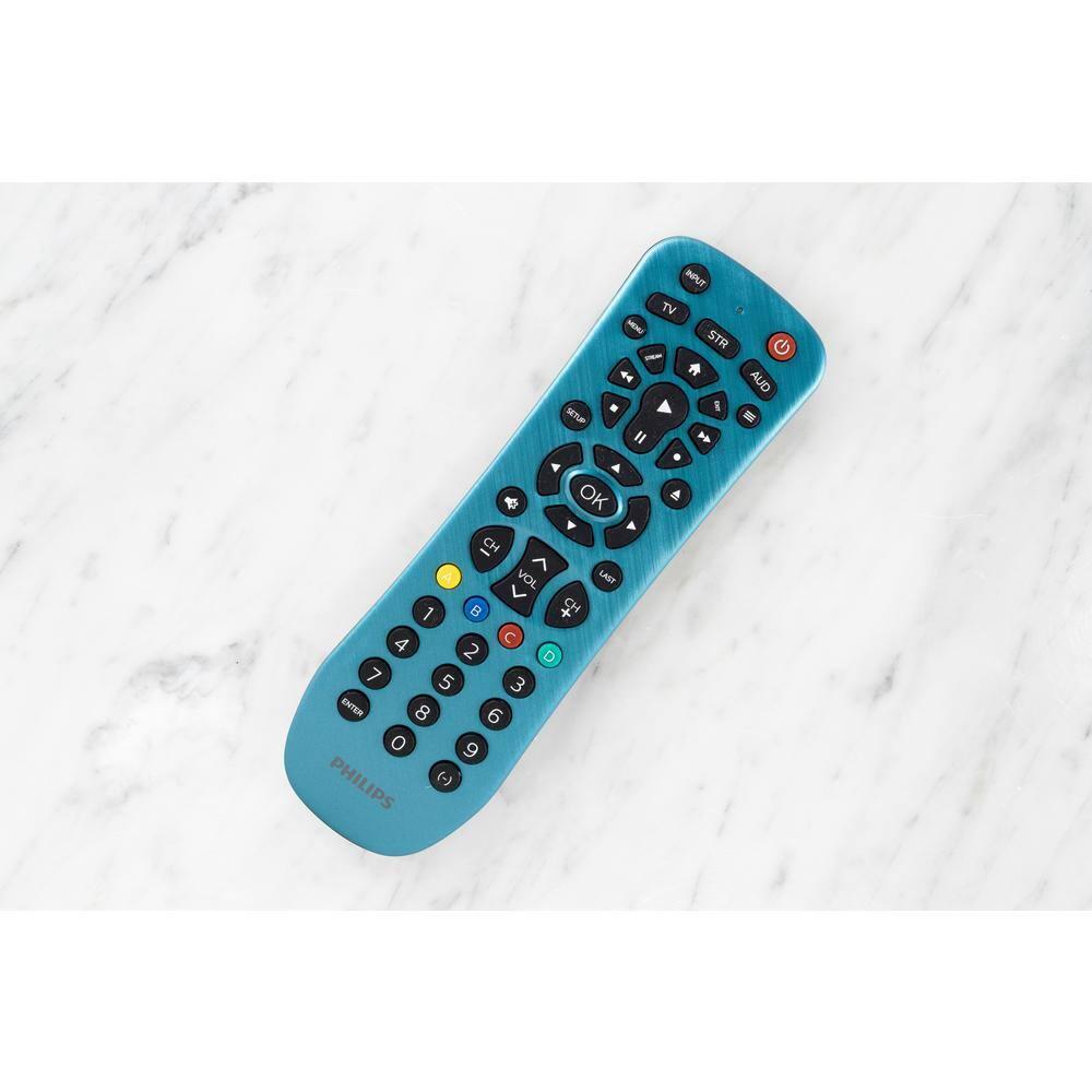 Philips 3-Device Universal Remote Control, Brushed Electric Blue, SRP3249B/27