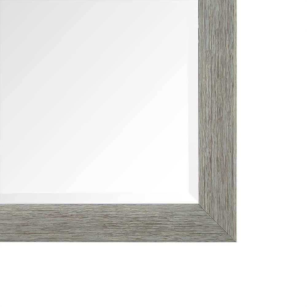 Rustic Green-Gray Full Length Wood Floor Mirror