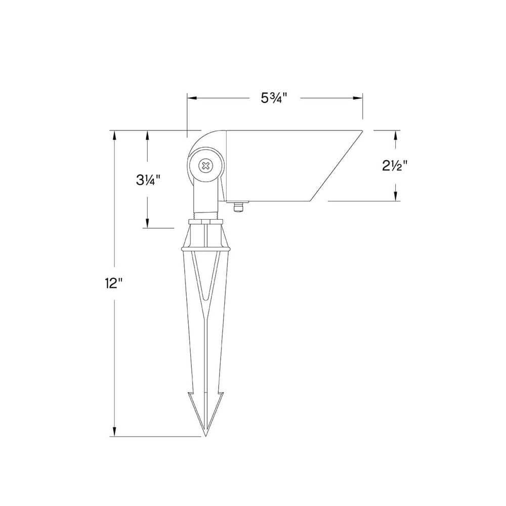 Bronze Low Voltage LED Outdoor Spot Light with Clear Lens