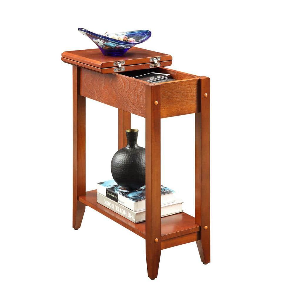 Convenience Concepts American Heritage Flip Top End Table, Cherry