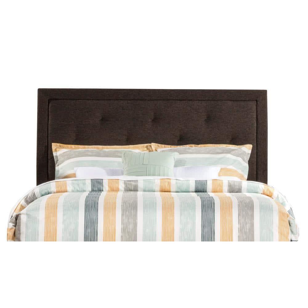 Hillsdale Furniture Becker Upholstered Full Headboard, Black/Brown