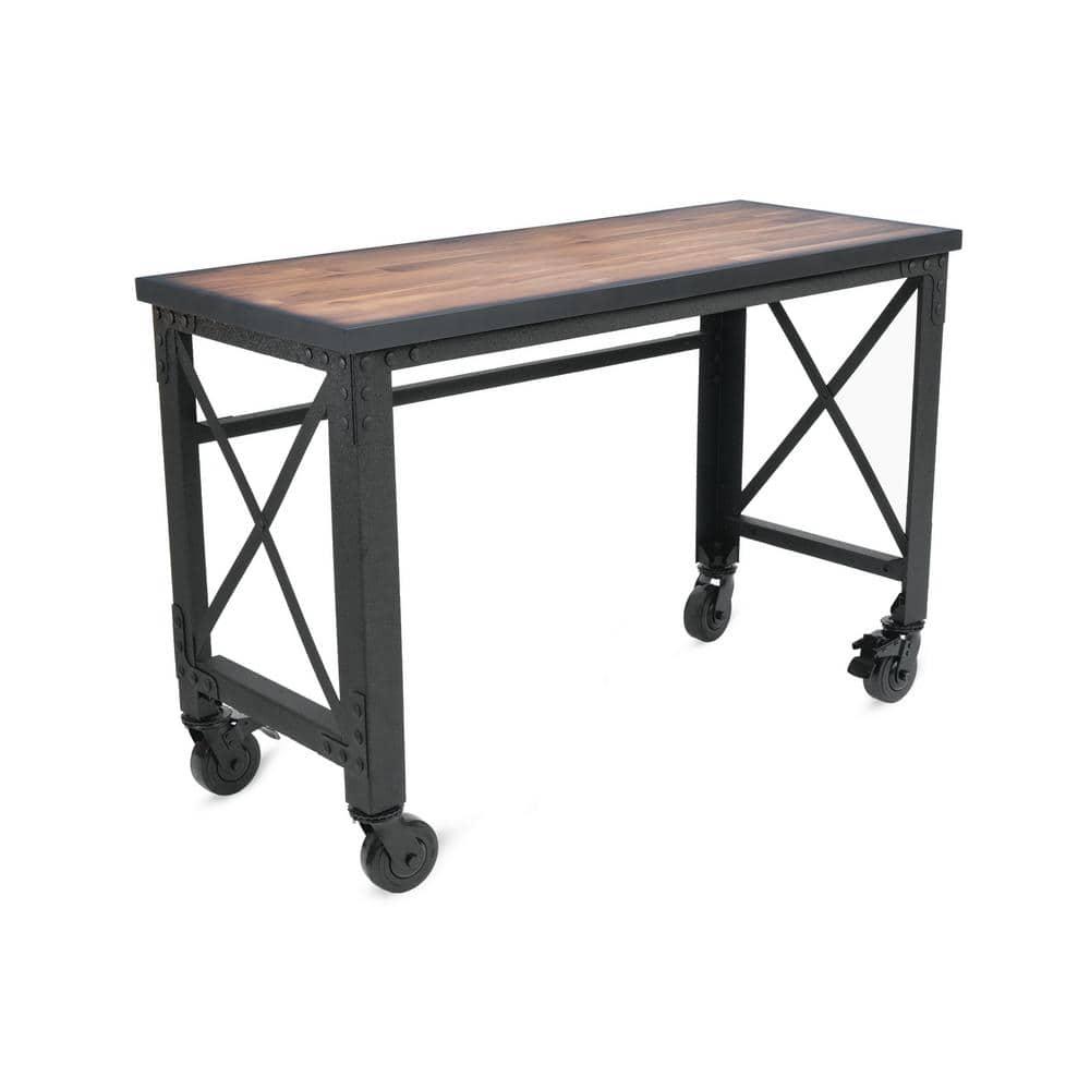 Duramax Building Products Solid Wood Top Metal Base Desk Shell