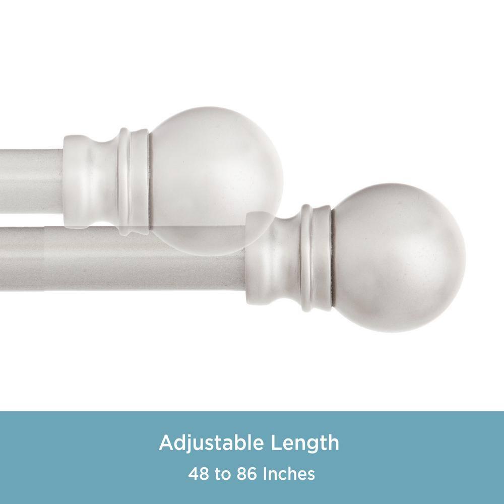 Kenney  Kingstown Metal Adjustable 0.5" Single Curtain Rod & Reviews | Wayfair