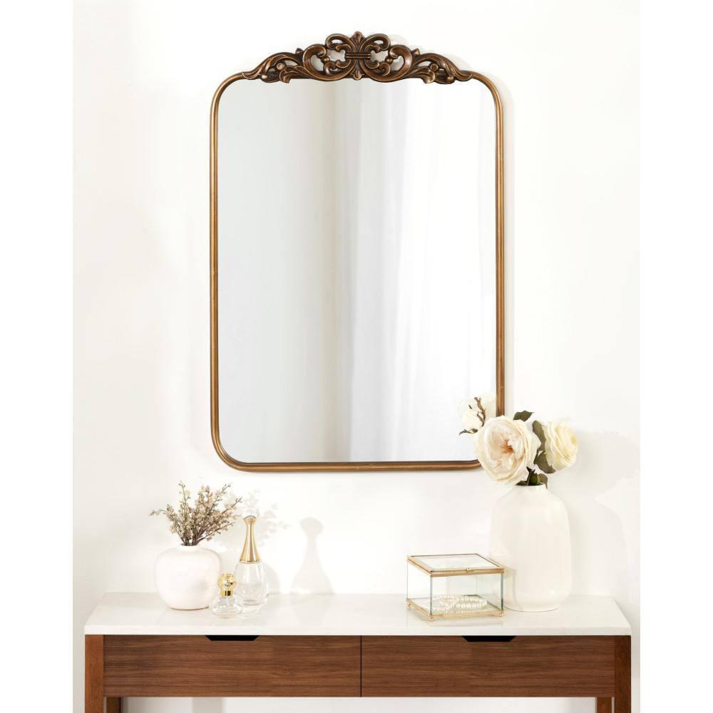 Kate and Laurel Laubry Ornate Framed Wall Mirror, 20x30, Gold