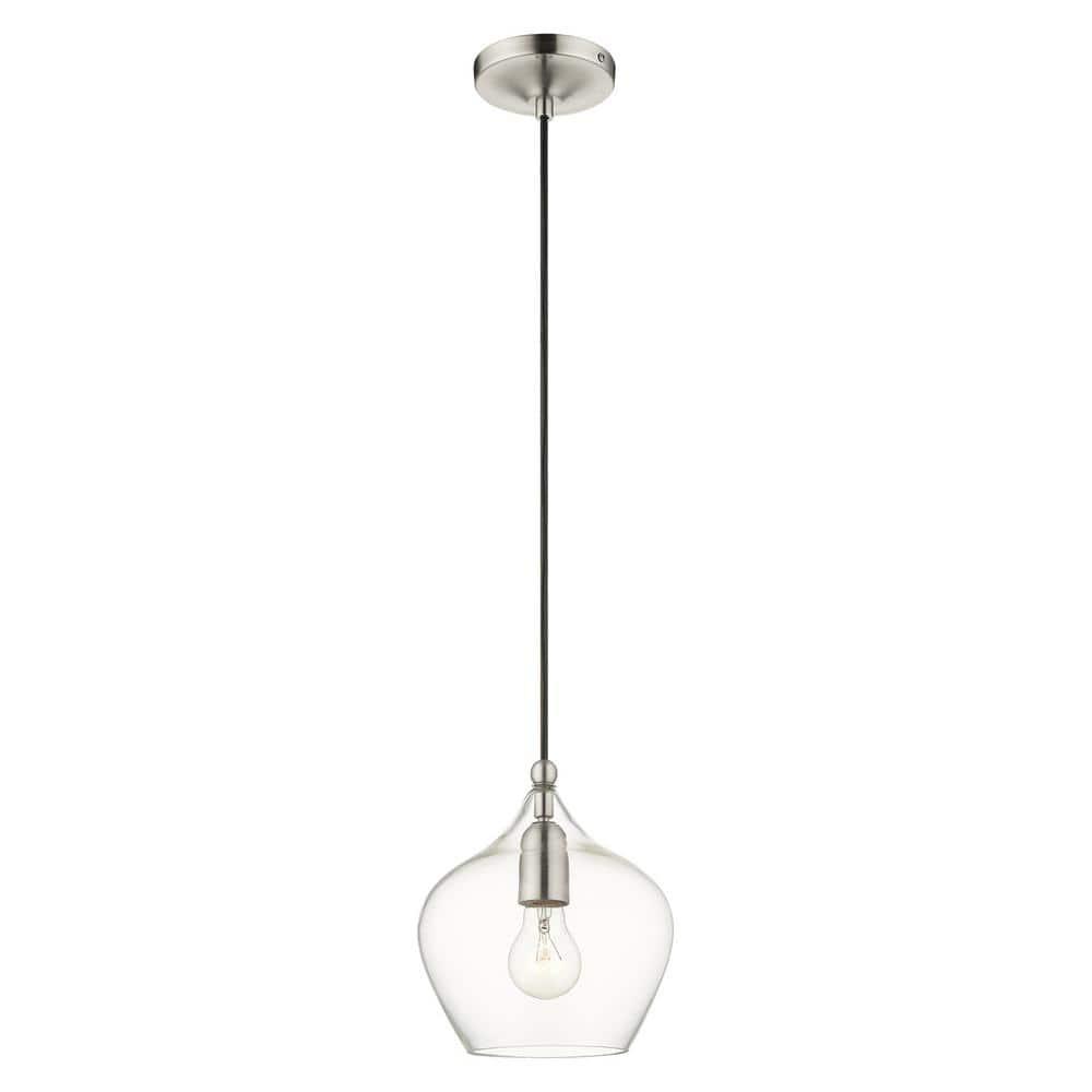 Livex Lighting Pendants 1 - Light Pendant in  Brushed Nickel