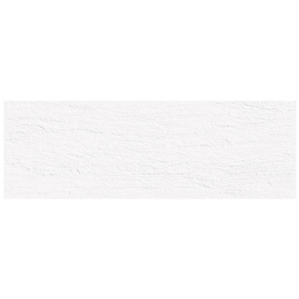 Apollo Tile Imprint 12" x 35" Ceramic Marble Look Wall & Floor Tile (Set of 4)