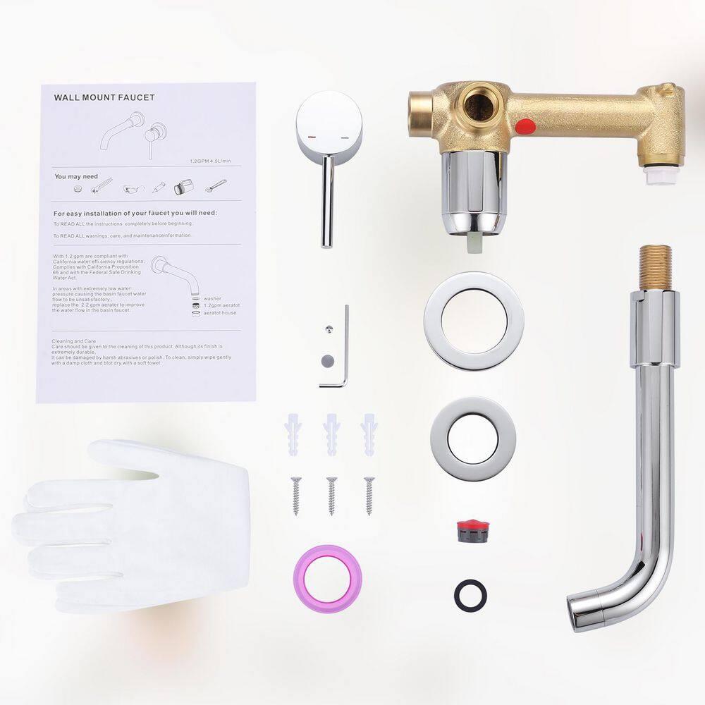 Wall Mounted Optional Single-handle Bathroom Faucet