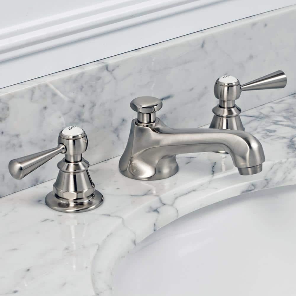 Widespread 2-handle Bathroom Faucet with Drain Assembly