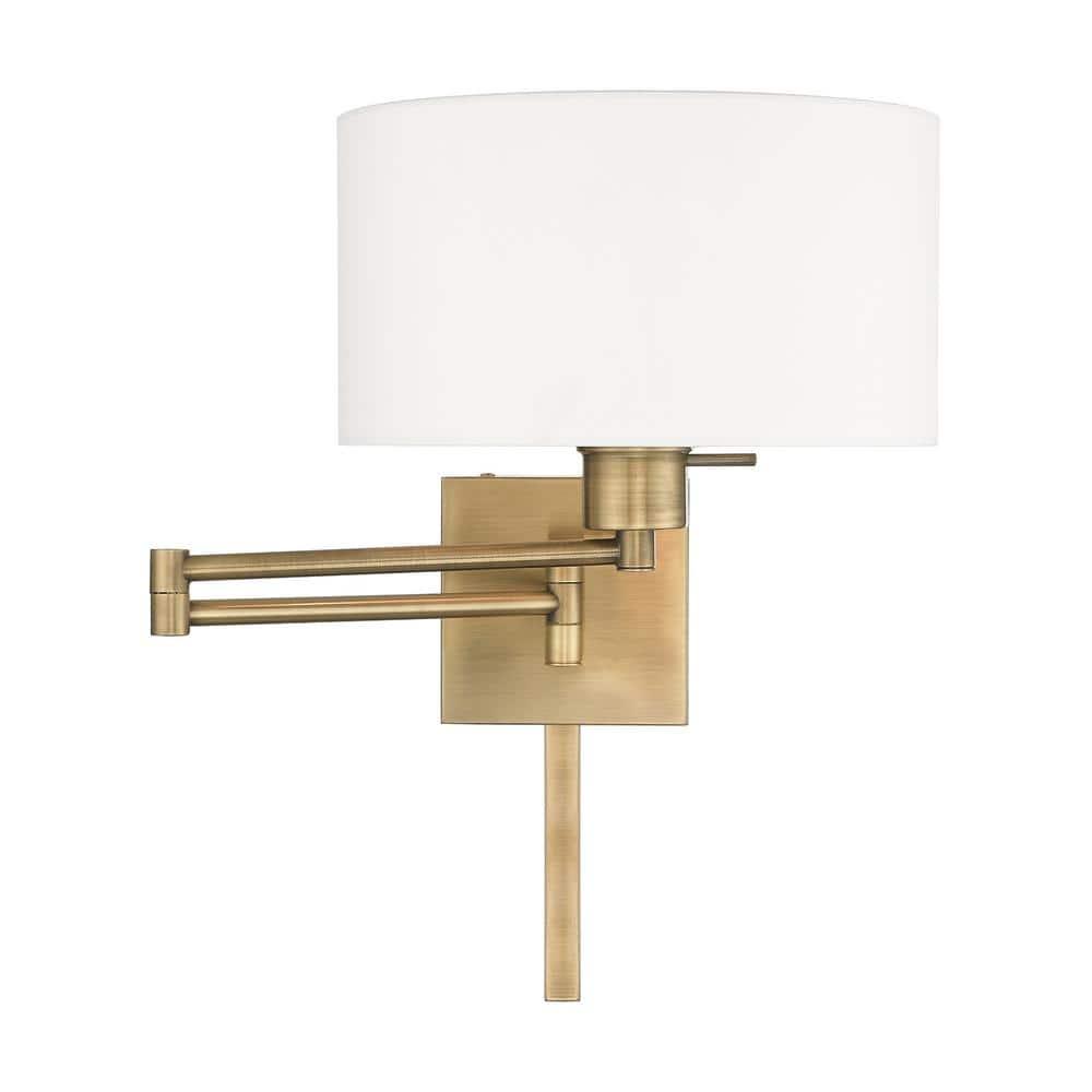 Livex Lighting 1 - Light Wall Light in  Antique Brass