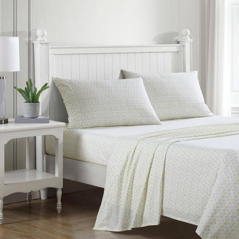 Laura Ashley Laura Ashley Printed Cotton Percale Sheet Set