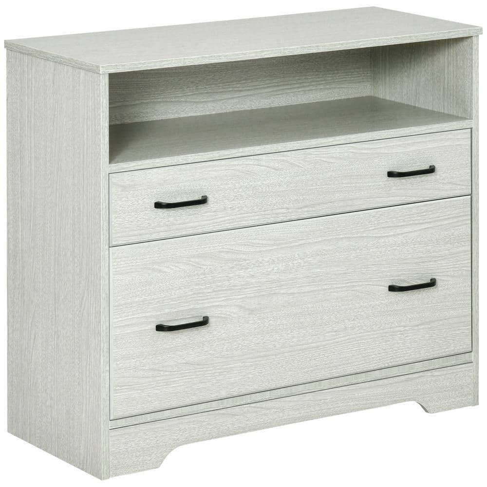 Vinsetto 33.5'' Wide 2 -Drawer File Cabinet