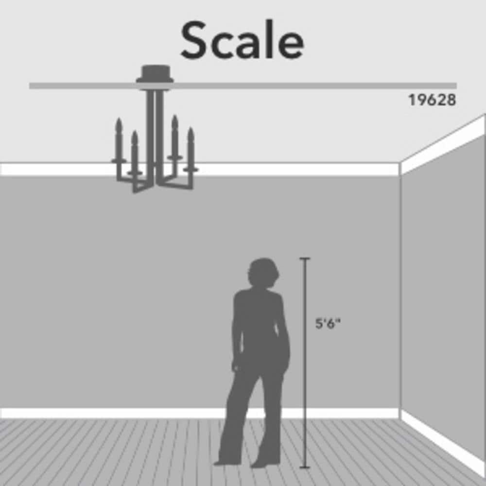 4 - Light Candle Style Classic Chandelier