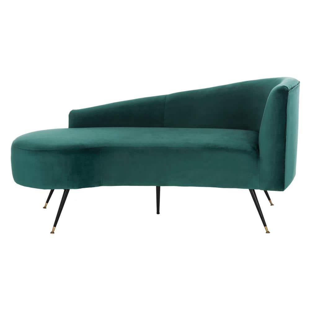 Evangeline Parisian Settee - Emerald/Black - Safavieh.