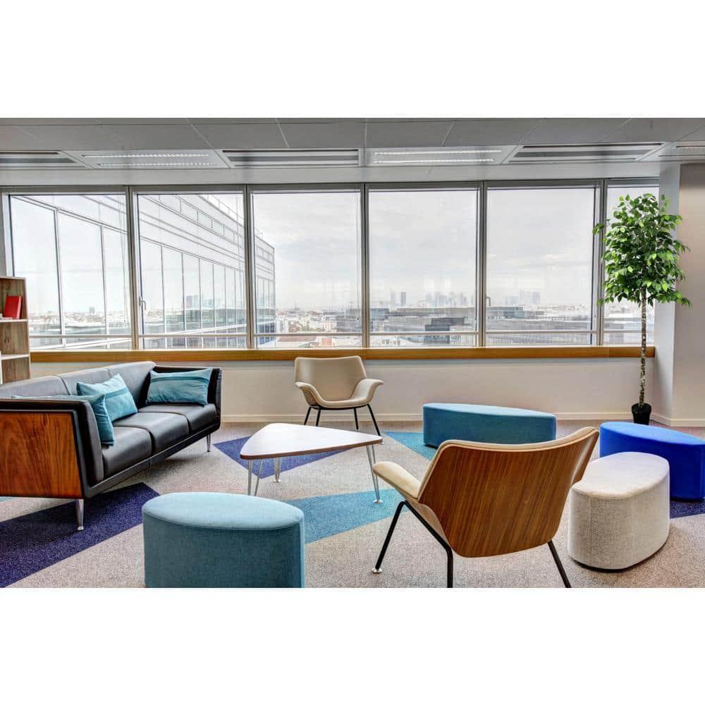 Cypress & Alabaster | Handmade Modern Style 6.5' Artificial Ficus Tree In Home Basics Plastic Pot Made With Real Wood And Moss Accents