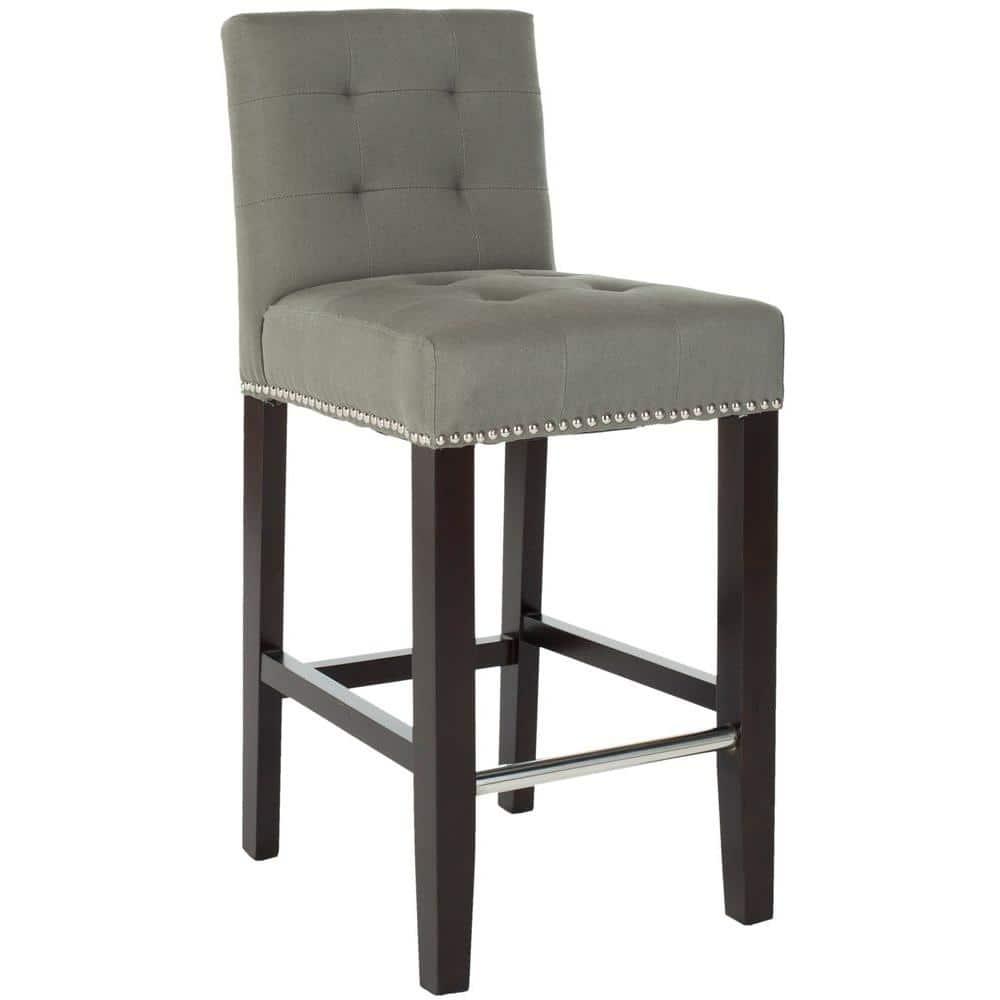 Thompson 23.9" Counter Stool with Silver Nail Heads - Seamist - Safavieh