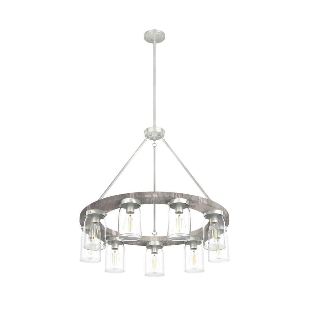 Devon Park 9 - Light Candle Style Chandelier
