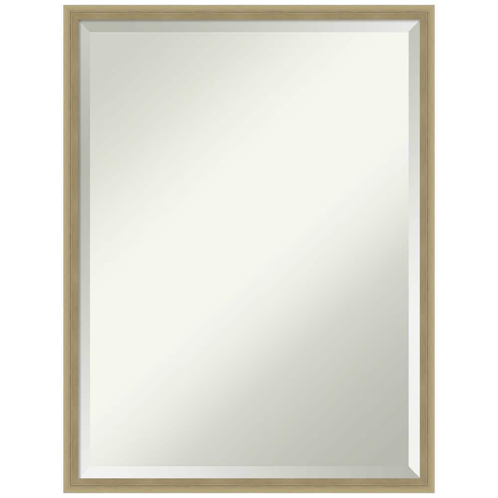 Elegant Bronze & Gold Wood Bathroom Vanity Mirror 19x25