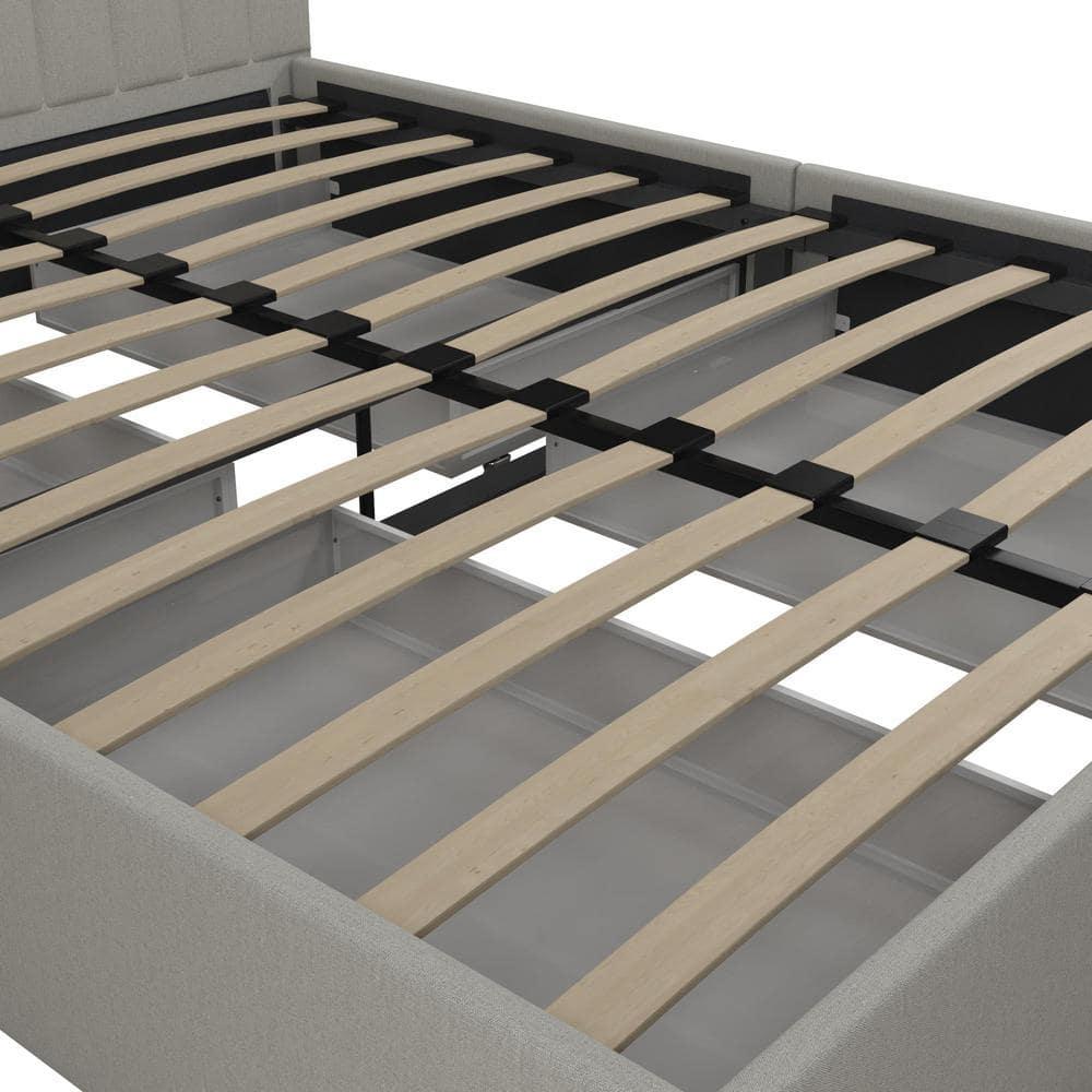 Brittany Upholstered Unfinished Platform Storage Bed